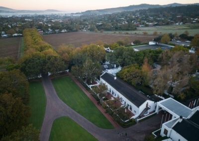 Lanzerac on a misty morning